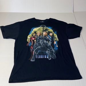 Marvel Avengers Infinity War Florida Unisex Large Short Sleeve Tee Shirt